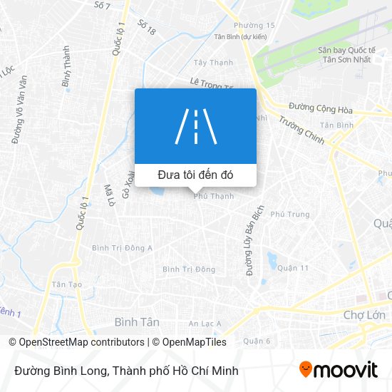 Bản đồ Đường Bình Long