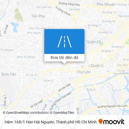 Bản đồ Hẻm 168/1 Hàn Hải Nguyên
