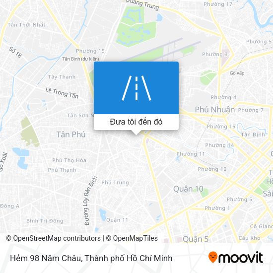 Bản đồ Hẻm 98 Năm Châu