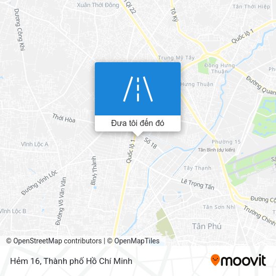 Bản đồ Hẻm  16