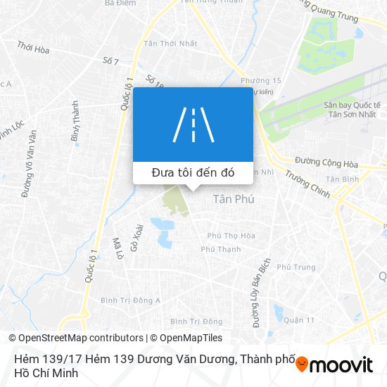 Bản đồ Hẻm 139 / 17 Hẻm 139 Dương Văn Dương