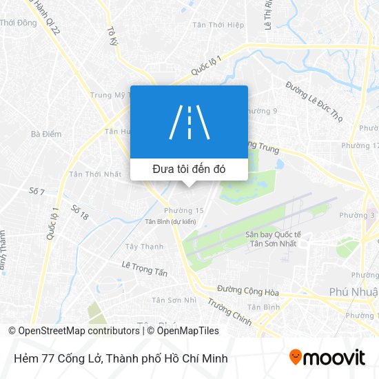 Bản đồ Hẻm 77 Cống Lở