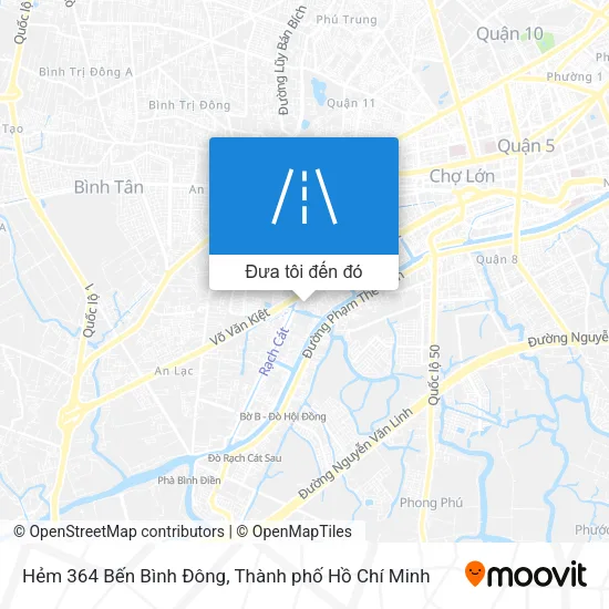 Bản đồ Hẻm 364 Bến Bình Đông