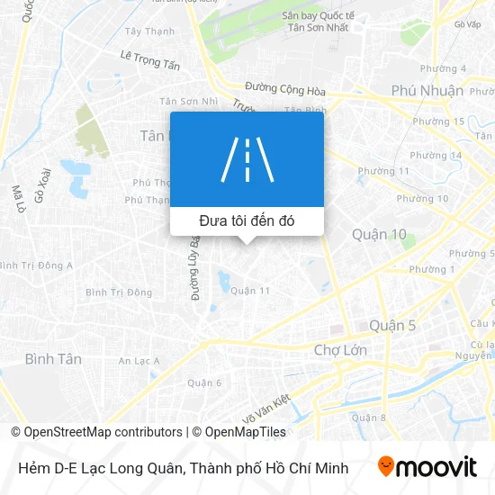 Bản đồ Hẻm D-E Lạc Long Quân
