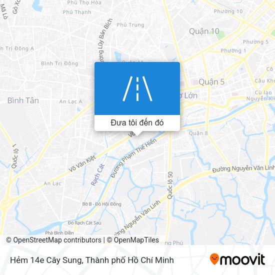Bản đồ Hẻm 14e Cây Sung