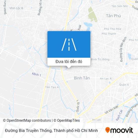 Bản đồ Đường Bia Truyền Thống