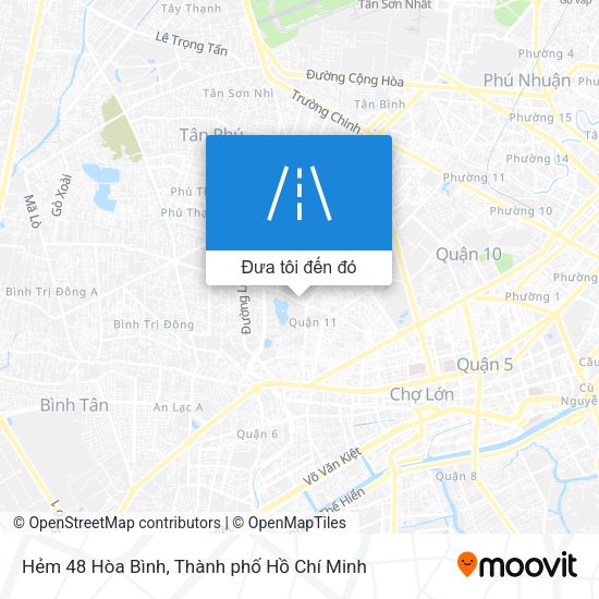 Bản đồ Hẻm 48 Hòa Bình