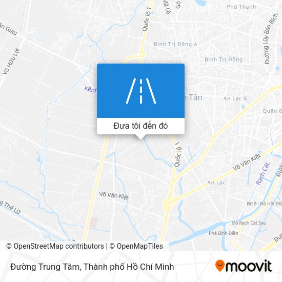 Bản đồ Đường Trung Tâm