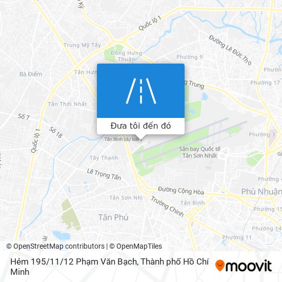 Bản đồ Hẻm 195/11/12 Phạm Văn Bạch