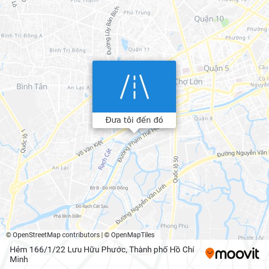 Bản đồ Hẻm 166/1/22 Lưu Hữu Phước