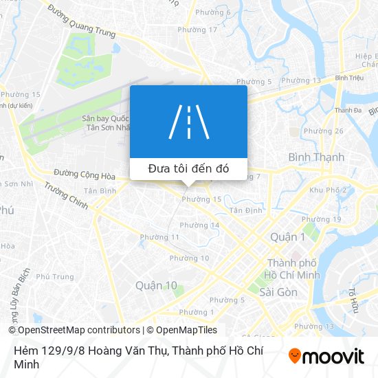 Bản đồ Hẻm 129/9/8 Hoàng Văn Thụ