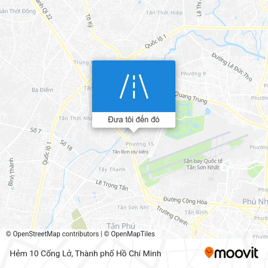 Bản đồ Hẻm 10 Cống Lở