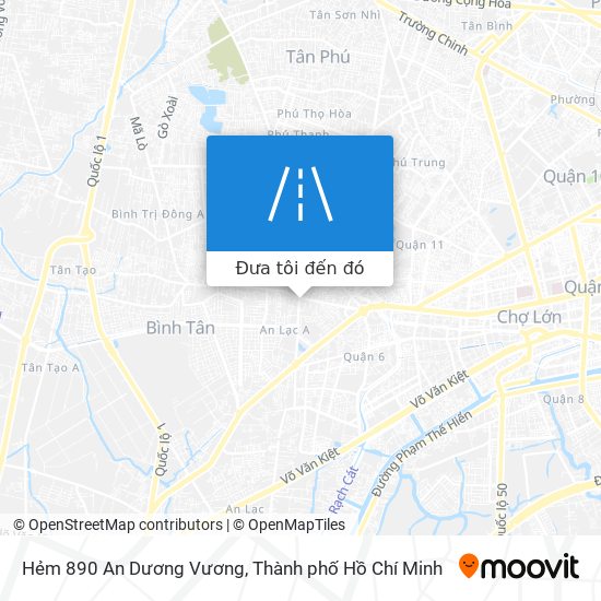 Bản đồ Hẻm 890 An Dương Vương
