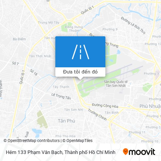 Bản đồ Hẻm 133 Phạm Văn Bạch