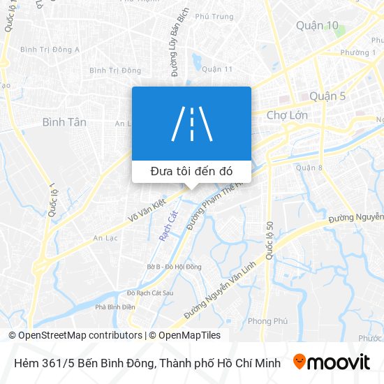 Bản đồ Hẻm 361/5 Bến Bình Đông