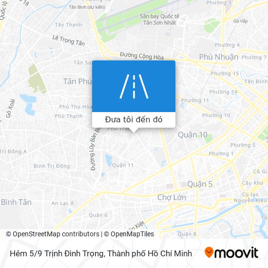 Bản đồ Hẻm 5/9 Trịnh Đình Trọng