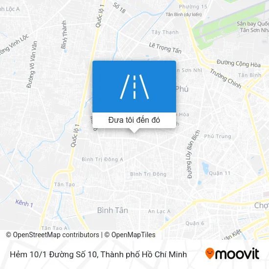 Bản đồ Hẻm 10/1 Đường Số 10