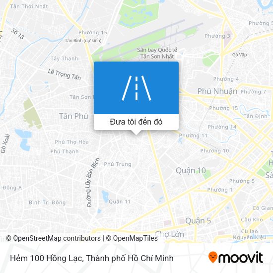 Bản đồ Hẻm 100 Hồng Lạc