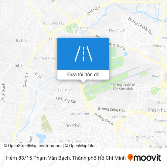 Bản đồ Hẻm 83/15 Phạm Văn Bạch