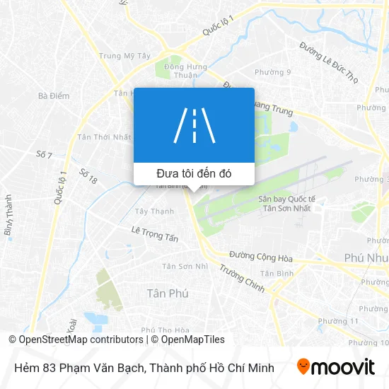 Bản đồ Hẻm 83 Phạm Văn Bạch