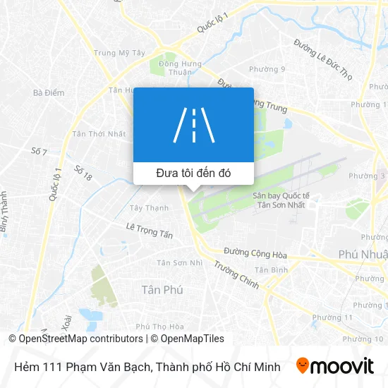Bản đồ Hẻm 111 Phạm Văn Bạch