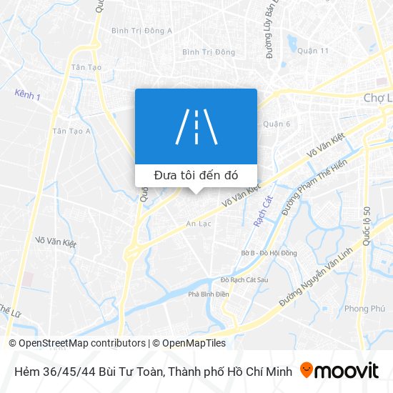 Bản đồ Hẻm 36/45/44 Bùi Tư Toàn