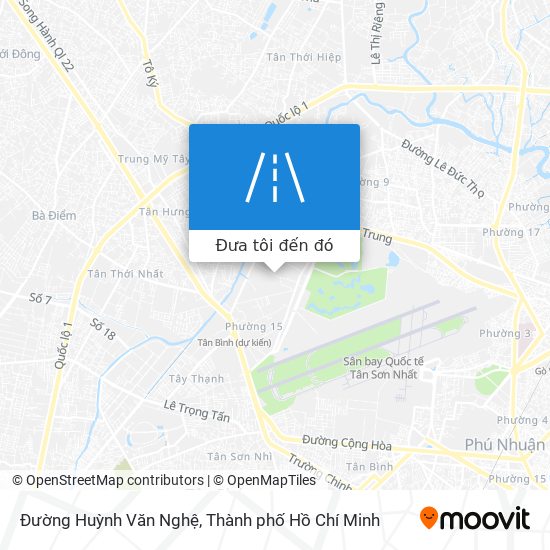 Bản đồ Đường Huỳnh Văn Nghệ