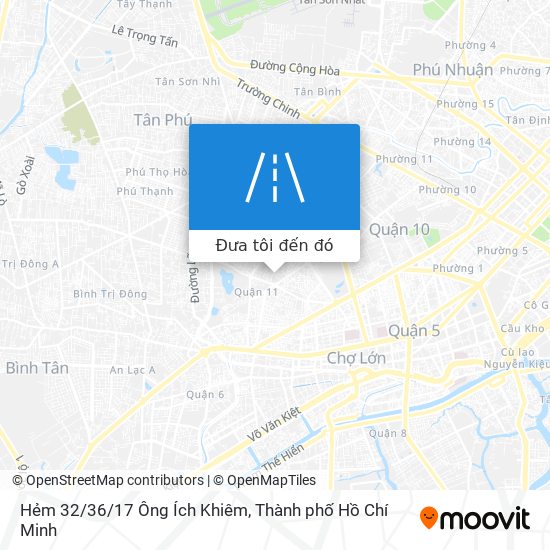 Bản đồ Hẻm 32/36/17 Ông Ích Khiêm