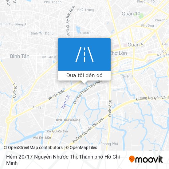 Bản đồ Hẻm 20/17 Nguyễn Nhược Thị