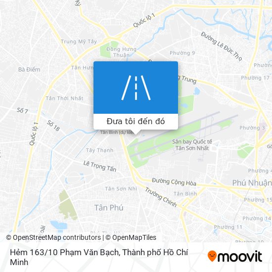 Bản đồ Hẻm 163/10 Phạm Văn Bạch