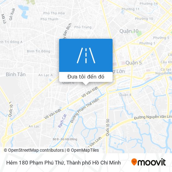 Bản đồ Hẻm 180 Phạm Phú Thứ