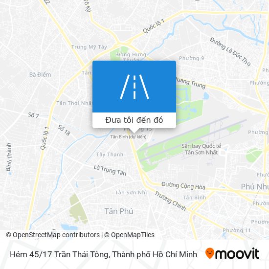 Bản đồ Hẻm 45/17 Trần Thái Tông