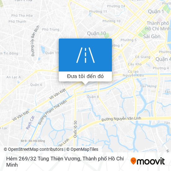 Bản đồ Hẻm 269/32 Tùng Thiện Vương