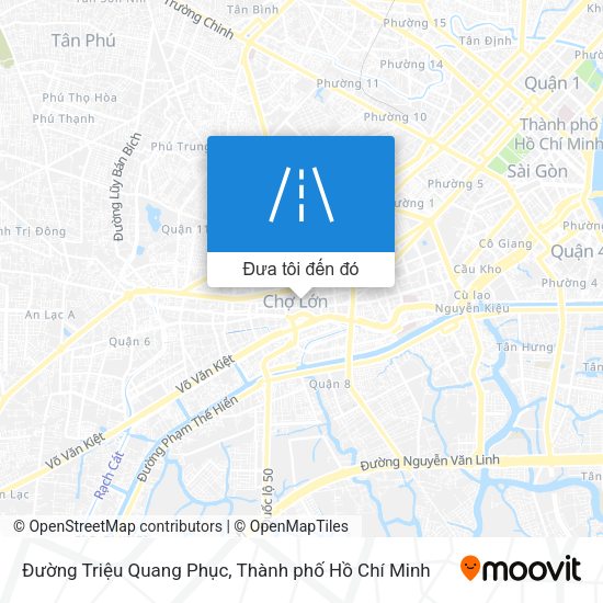 Bản đồ Đường Triệu Quang Phục
