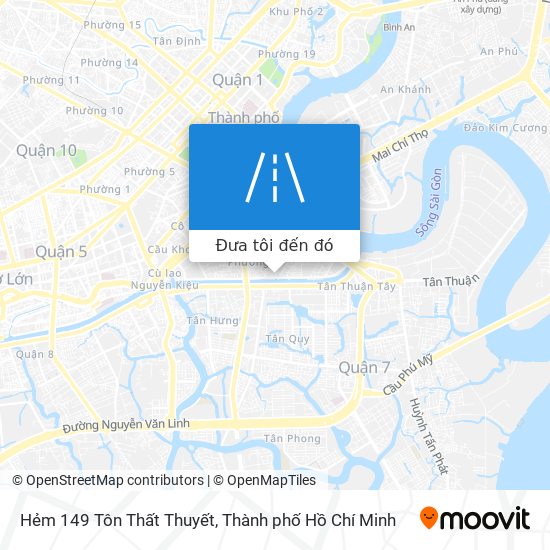 Bản đồ Hẻm 149 Tôn Thất Thuyết