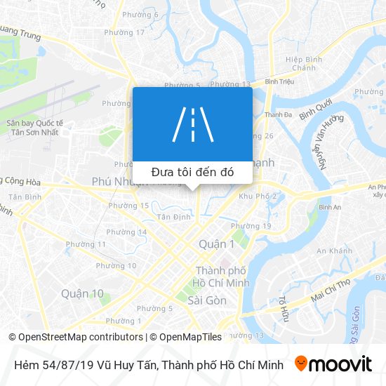Bản đồ Hẻm 54/87/19 Vũ Huy Tấn