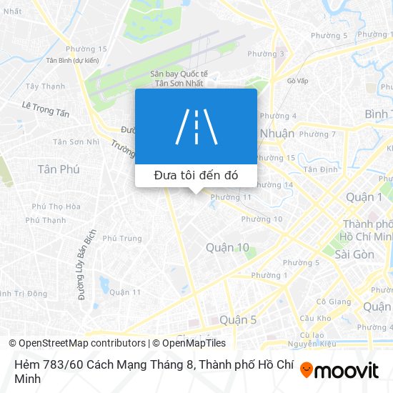 Bản đồ Hẻm 783/60 Cách Mạng Tháng 8