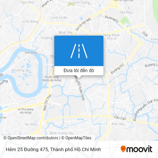 Bản đồ Hẻm 25 Đường 475