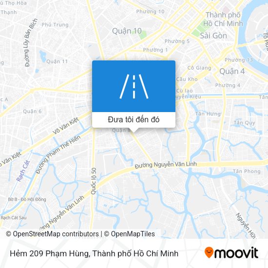 Bản đồ Hẻm 209 Phạm Hùng