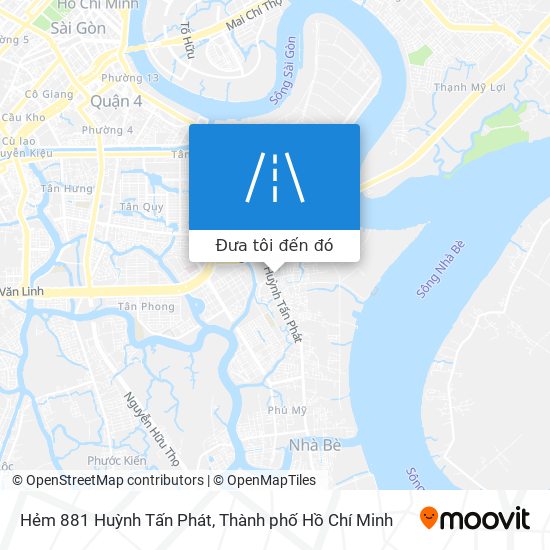 Bản đồ Hẻm 881 Huỳnh Tấn Phát