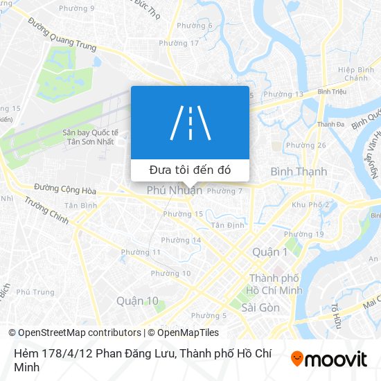 Bản đồ Hẻm 178/4/12 Phan Đăng Lưu