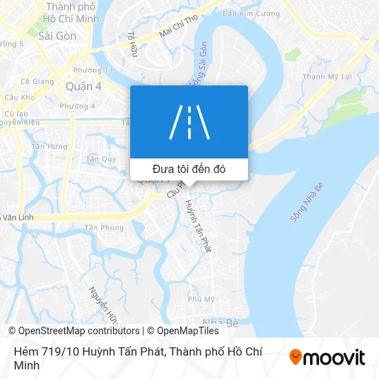 Bản đồ Hẻm 719/10 Huỳnh Tấn Phát