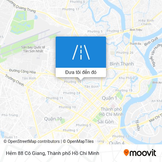 Bản đồ Hẻm 88 Cô Giang