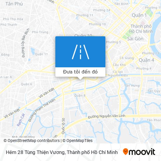 Bản đồ Hẻm 28 Tùng Thiện Vương