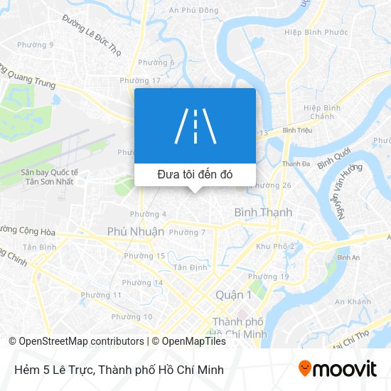 Bản đồ Hẻm 5 Lê Trực