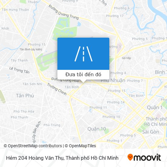 Bản đồ Hẻm 204 Hoàng Văn Thụ