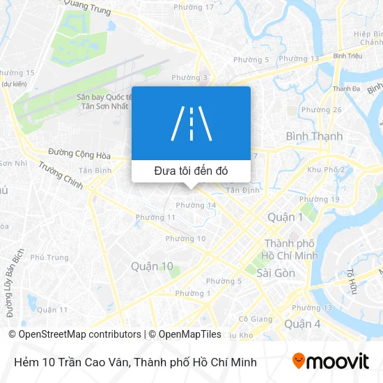 Bản đồ Hẻm 10 Trần Cao Vân