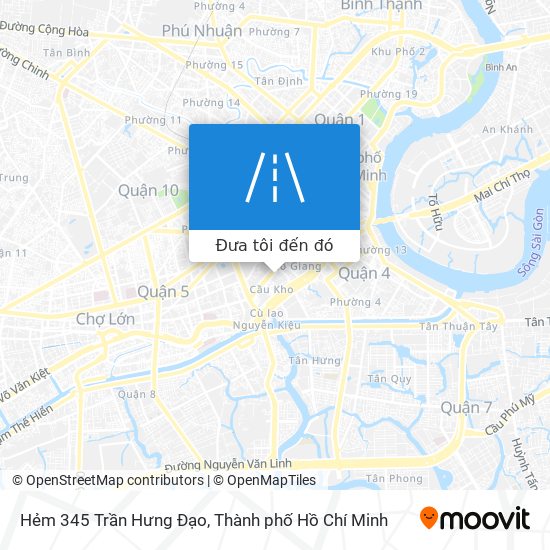 Bản đồ Hẻm 345 Trần Hưng Ðạo
