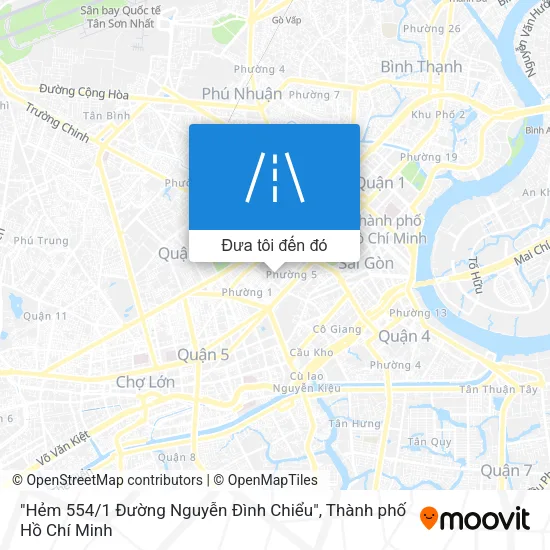 Bản đồ "Hẻm 554 / 1 Đường Nguyễn Ðình Chiểu"