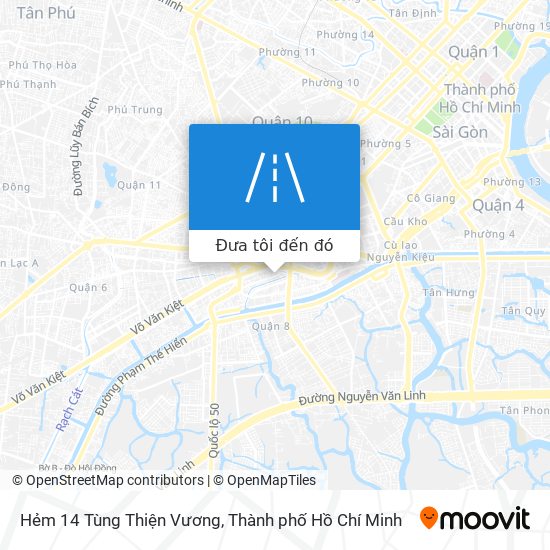 Bản đồ Hẻm 14 Tùng Thiện Vương